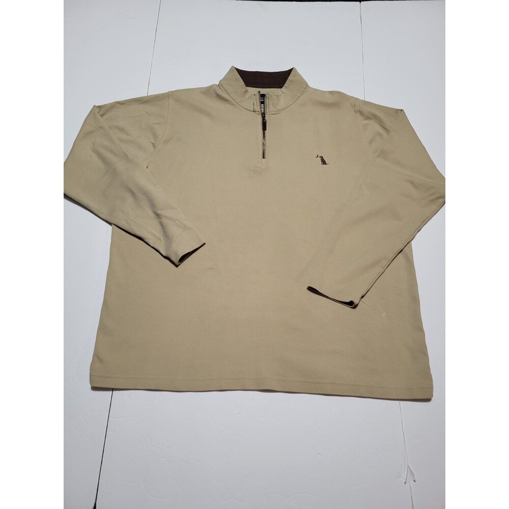 (#L4) Local Boy Outfitters  Pullover 1/4 Zip Sz Men's 2XL Brown